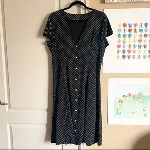 Vintage | Polka dot midi dress